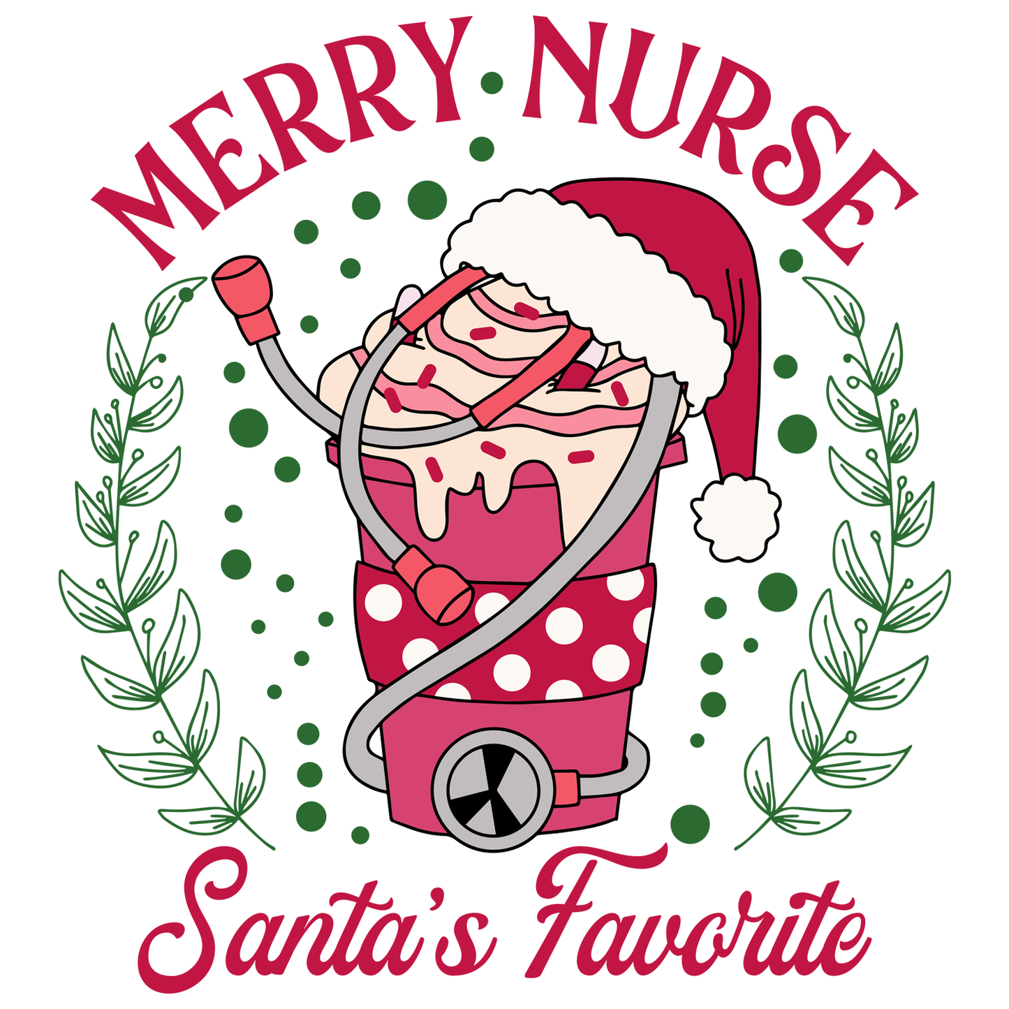 Christmas Crewneck - Merry Nurse Santa's Favorite